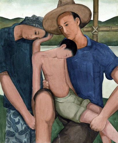 Peinture intitulée "-fils-de-la-terre.j…" par Raud, Œuvre d'art originale,