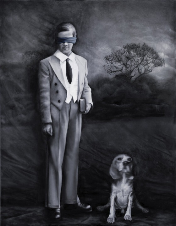 Peinture intitulée "La promesse" par Gerda Van Damme, Œuvre d'art originale, Huile
