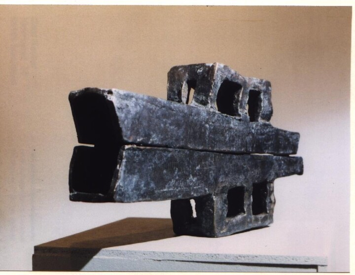 Скульптура под названием "Gegenteil" - Gerd Reutter, Подлинное произведение искусства, Бронза