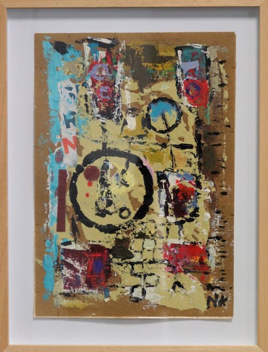 Painting titled "SRN" by Germain Henneka, Original Art, Acrylic