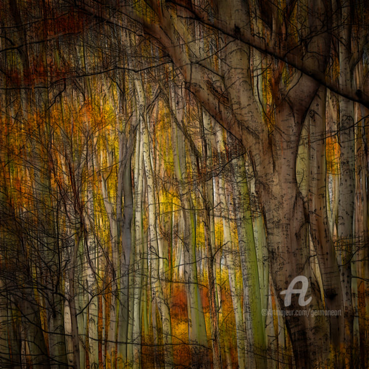 Digital Arts titled "Autumn" by Germaneart, Original Artwork, Digital Painting
