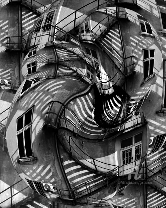 Digitale Kunst mit dem Titel "Floored" von Germaneart, Original-Kunstwerk, Fotomontage