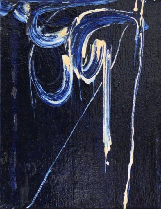 Malerei mit dem Titel "la geisha" von Germain Guénette, Original-Kunstwerk