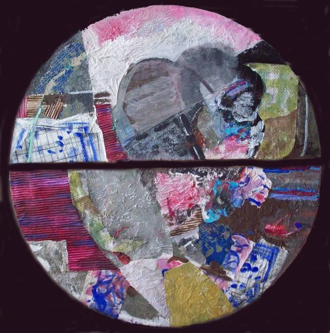 Painting titled "COMPOSIZIONE ROTONDA" by Armando De Giovanni, Original Art,