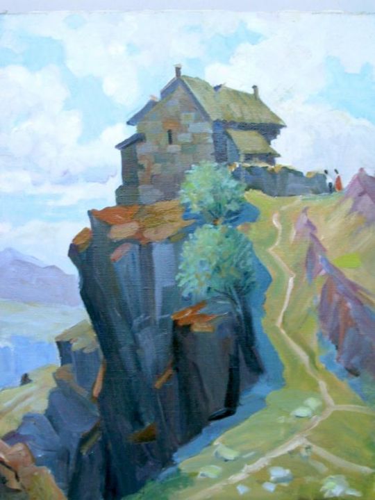 Painting titled "Sion" by Gevorg Avagyan, Original Artwork
