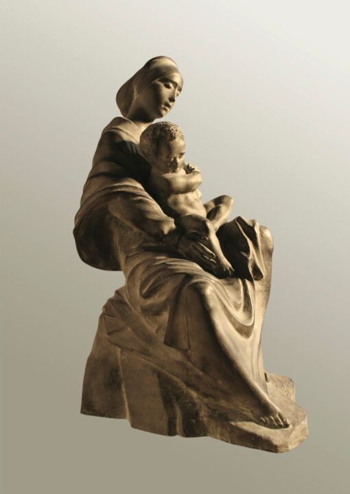 雕塑 标题为“"Motherhood"” 由Геворк Геворкян, 原创艺术品, 青铜