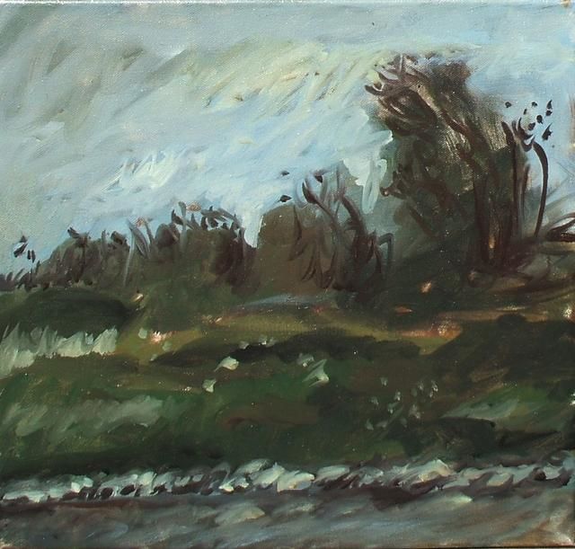 Pintura titulada "Wind" por Razvan Mihalcea, Obra de arte original, Oleo