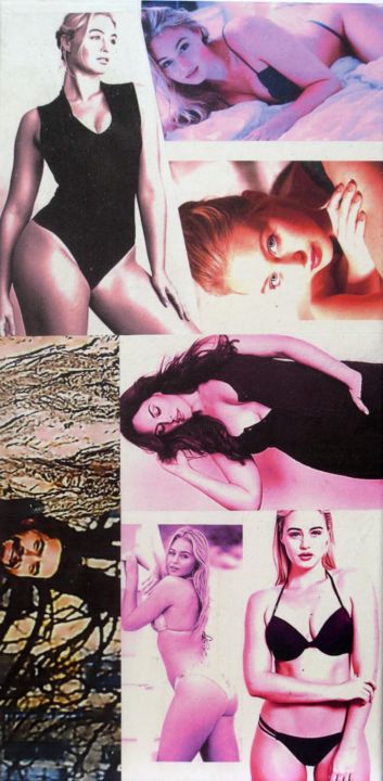 Collages titulada "Iskra-Lawrence 152…" por Ghezzi, Obra de arte original