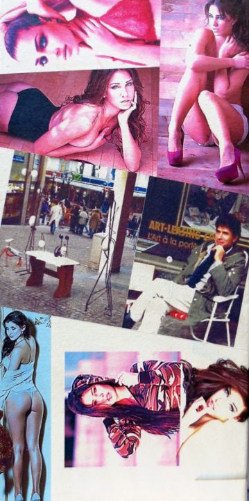 Collages titulada "Anja Zeidler 159" por Ghezzi, Obra de arte original, Fotos
