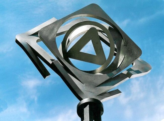 Sculpture titled "Stella détail" by Ghezzi, Original Artwork, Metals