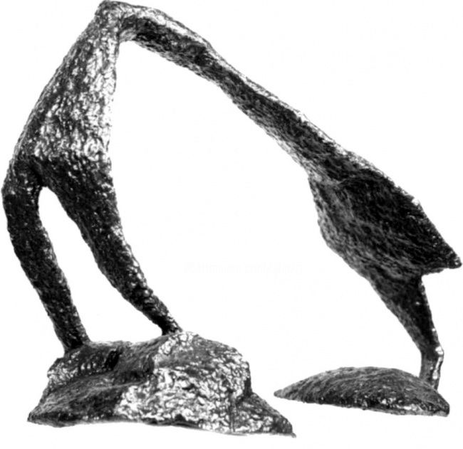 Skulptur mit dem Titel "Gymnastique" von Ghezzi, Original-Kunstwerk, Metalle