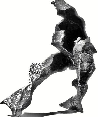 Escultura titulada "Virile" por Ghezzi, Obra de arte original, Metales