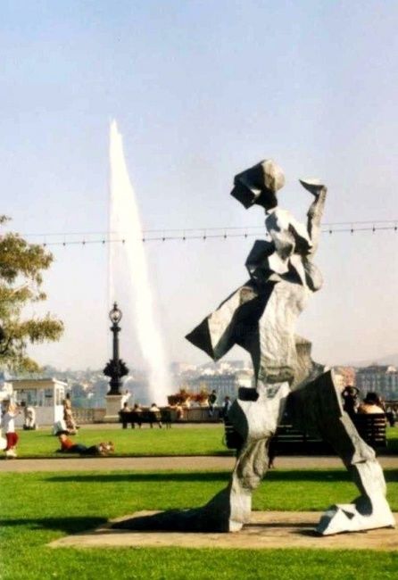 Skulptur mit dem Titel "Force de L'inconsci…" von Ghezzi, Original-Kunstwerk, Metalle
