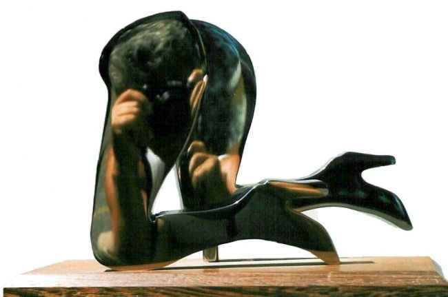 Sculpture intitulée "Bottine" par Ghezzi, Œuvre d'art originale, Métaux