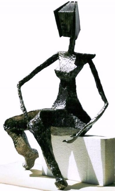 Sculpture intitulée "Libro 5" par Ghezzi, Œuvre d'art originale, Métaux