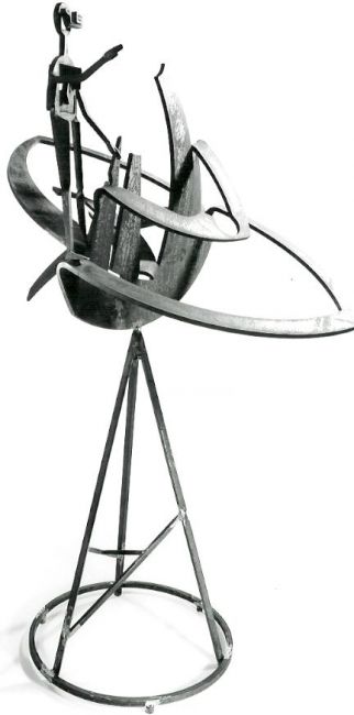 Escultura titulada "Espace 4" por Ghezzi, Obra de arte original, Metales