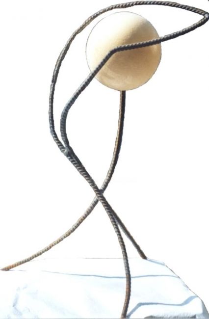 Sculpture intitulée "Occhio" par Ghezzi, Œuvre d'art originale, Métaux