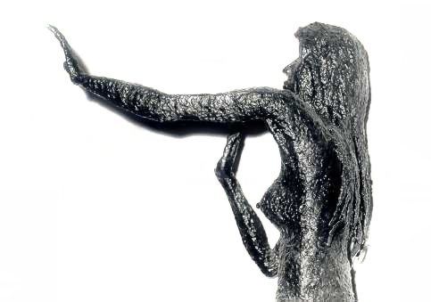 Sculpture titled "Refus" by Ghezzi, Original Artwork, Metals