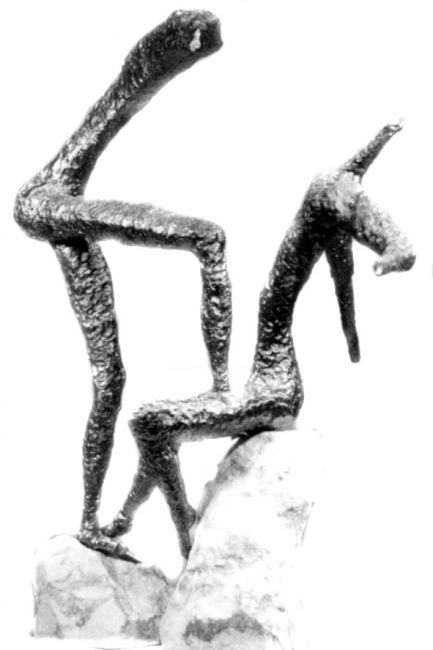 Sculpture titled "Harmonie" by Ghezzi, Original Artwork, Metals