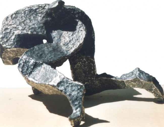 Γλυπτική με τίτλο "Gambe" από Ghezzi, Αυθεντικά έργα τέχνης, Μέταλλα