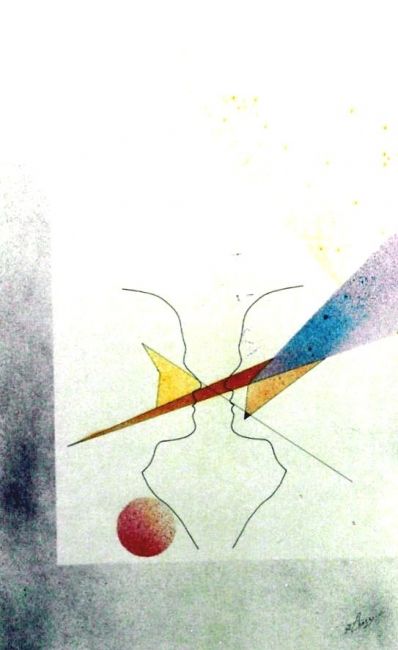 Drawing titled "Venere" by Ghezzi, Original Artwork, Ink