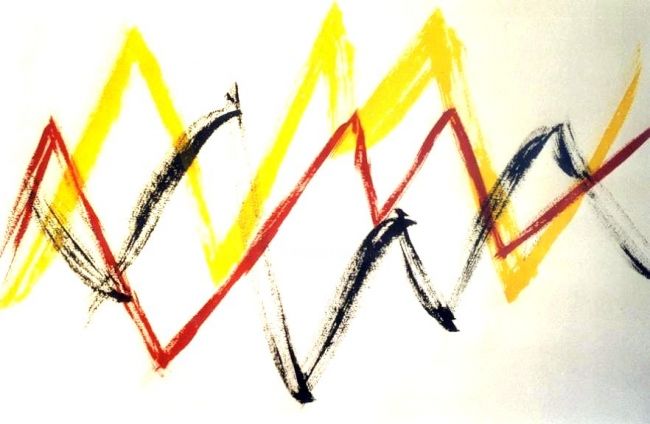 Painting titled "Chart" by Ghezzi, Original Artwork, Ink