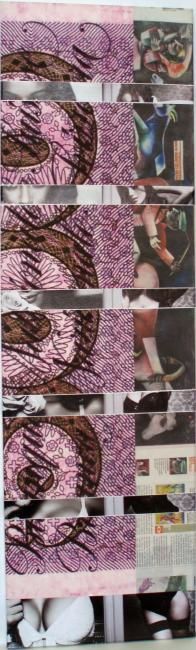 Collages getiteld "1 Fragments de Femm…" door Ghezzi, Origineel Kunstwerk