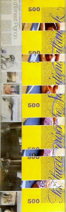 Collages intitulée "Giallo-1" par Ghezzi, Œuvre d'art originale