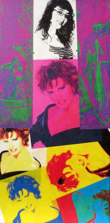 Collages titled "6 Raquel Welch.jpg" by Ghezzi, Original Artwork, Paper