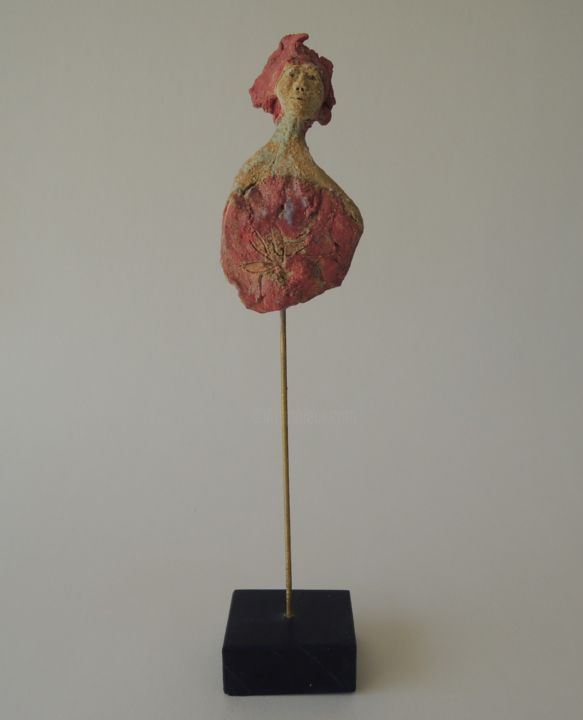 Escultura intitulada ""Héliotrope"" por Ghislaine De Rougé, Obras de arte originais, Cerâmica