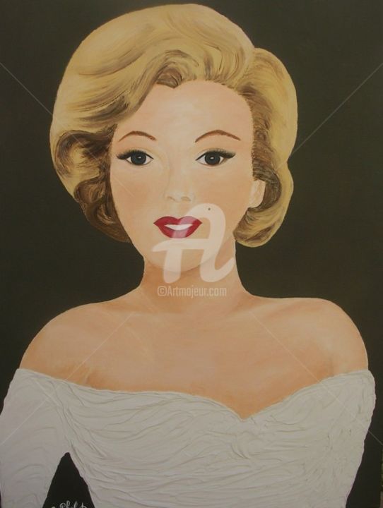 Painting titled "Marilyn forever" by Ghislaine Phelut-Sanchez, Original Artwork
