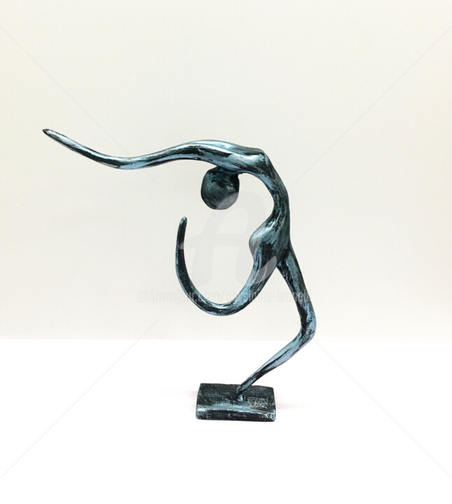 Sculpture intitulée "Flow004" par Ghyslaine Leonelli, Œuvre d'art originale, Résine