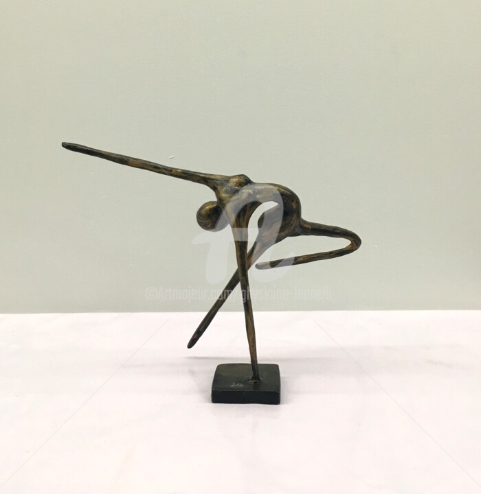 Sculpture intitulée "Flow015" par Ghyslaine Leonelli, Œuvre d'art originale, Résine