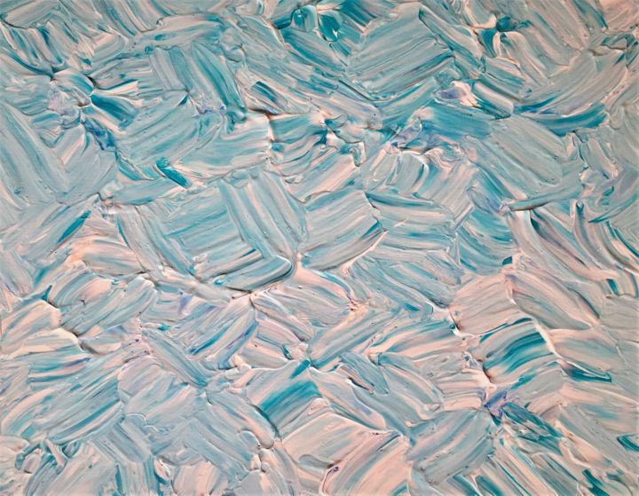 Painting titled "Blue ice" by Giart, Original Artwork, Acrylic