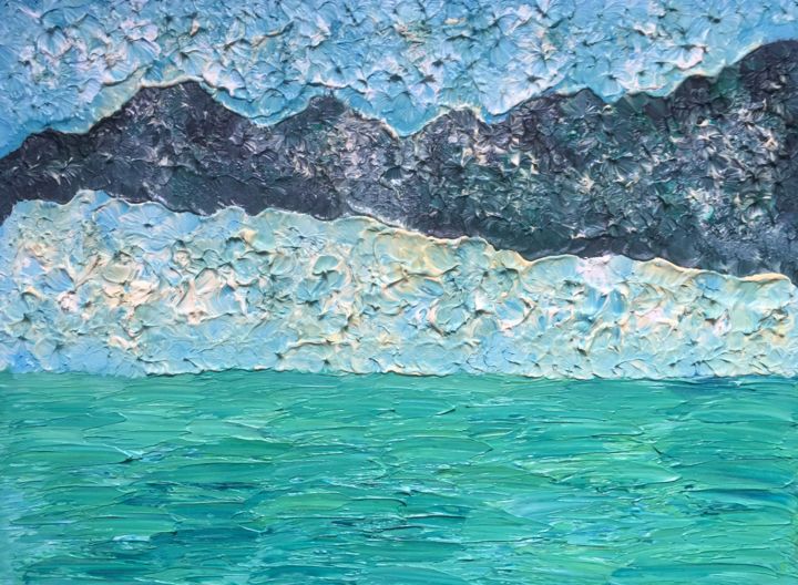 Pittura intitolato "The Perito Moreno G…" da Giart, Opera d'arte originale, Olio