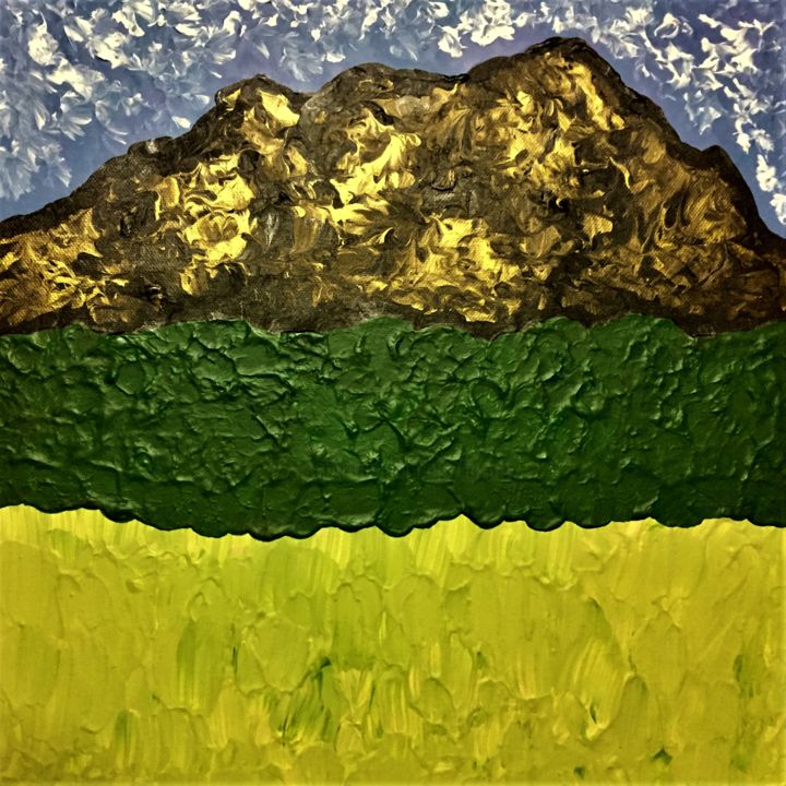 Painting titled "Guadalupe Mountains" by Giart, Original Artwork, Acrylic