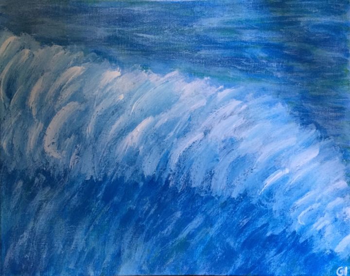 Pintura intitulada "Sea" por Giart, Obras de arte originais, Acrílico