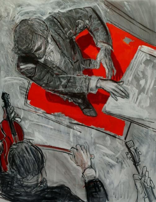 Painting titled "La segunda sinfonía…" by Gia Bugadze, Original Artwork