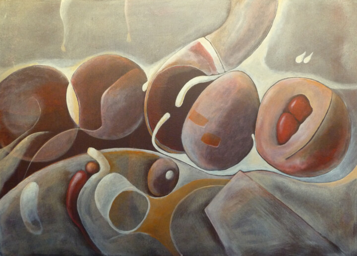 Peinture intitulée "Onirico Divertito" par Giampietro Pinna (unartista net), Œuvre d'art originale, Acrylique