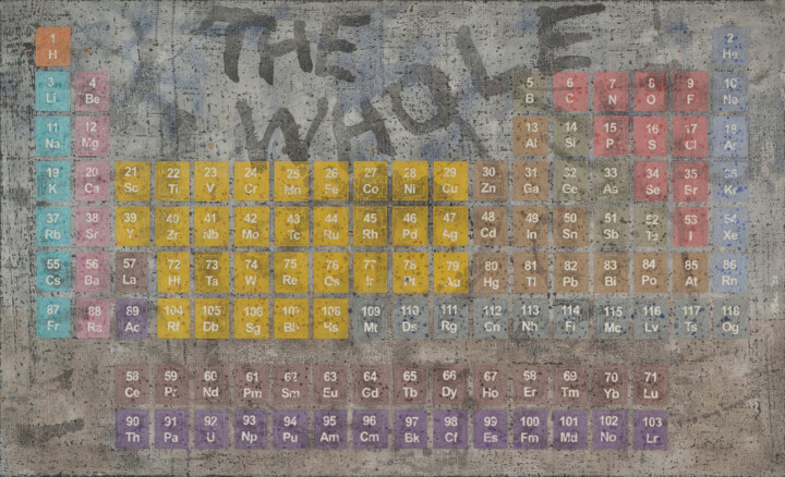 Schilderij getiteld "The whole" door Gian Luigi Delpin, Origineel Kunstwerk, Acryl