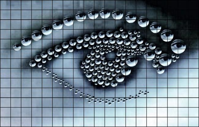 Arte digital titulada "Eyes that look at y…" por Giancarlo Baraldo, Obra de arte original, Pintura Digital