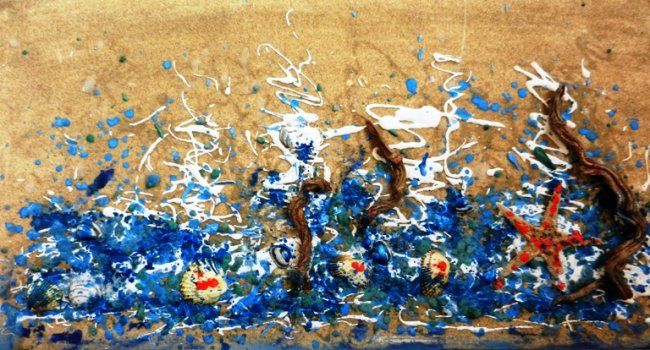 Painting titled "Profondo blu" by Giancarla Macerata, Original Artwork