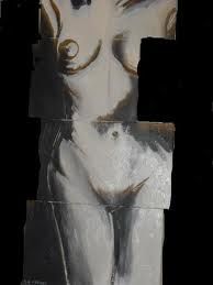 Pittura intitolato "nudo-2.jpg" da Giancarlo Frezza, Opera d'arte originale