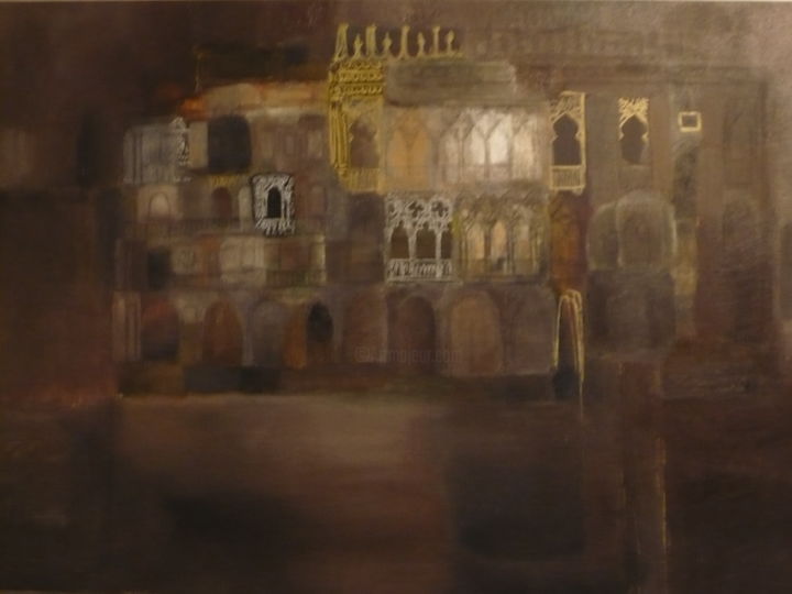 Painting titled "Venezia, ca' d'oro" by Gianfranco La Rosa, Original Artwork