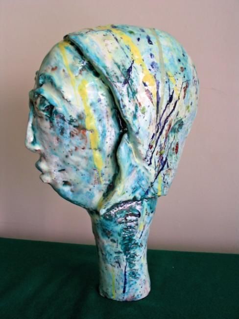 Sculpture titled "Gavina" by Giangenta, Original Artwork, Ceramics