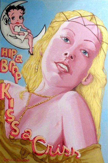 Peinture intitulée "Hip a Boop Kiss a C…" par Gianluca Citi, Œuvre d'art originale