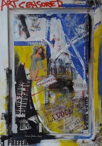 Pittura intitolato "Art censored" da Gianluca Cosenza, Opera d'arte originale