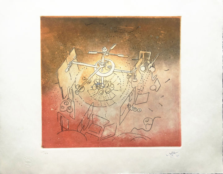 Incisioni, stampe intitolato "Roberto Sebastian M…" da Gianluca Fumagalli, Opera d'arte originale, incisione