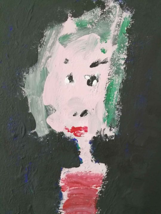 Pittura intitolato "Bambolina" da Gianluigi Nitti, Opera d'arte originale, Acrilico