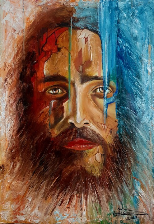 Malarstwo zatytułowany „Cristo” autorstwa Gianni Iviglia, Oryginalna praca, Olej